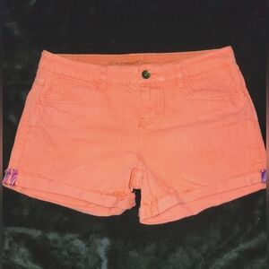 Element Orange Jean Shorts Casual Summer Style